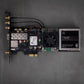Open Timecard - Quartzlock Rubidium, open timecard rubidium black long bracket top down