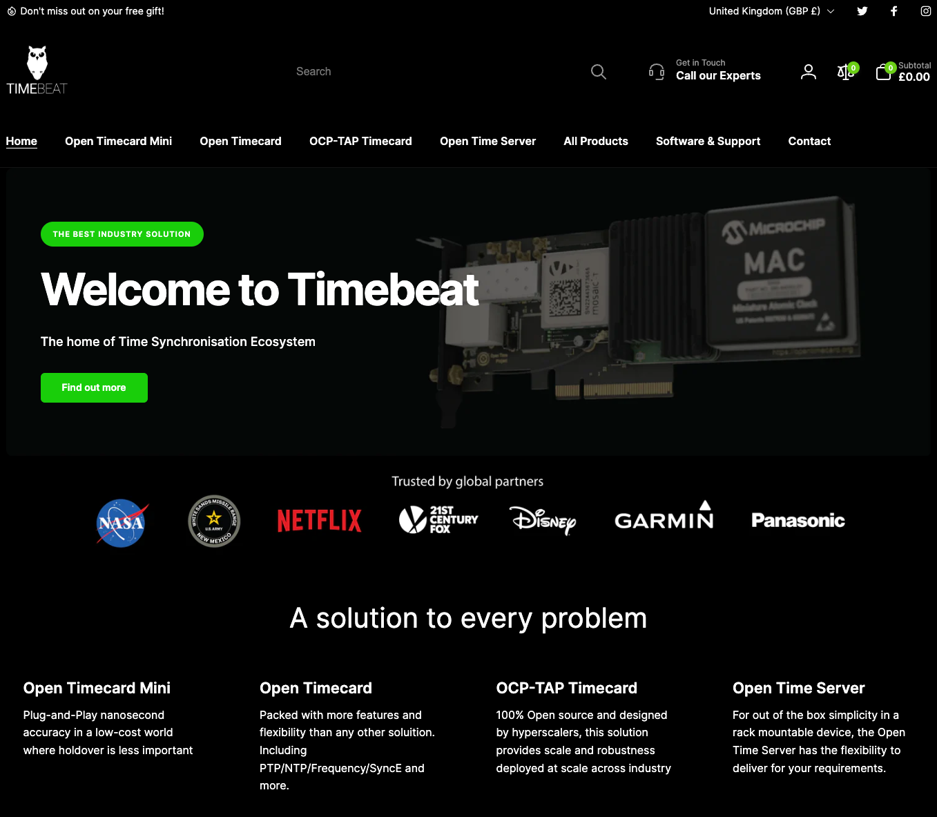 Timebeat The Timebeat Store - Ultimate Solution for Time Synchronisation